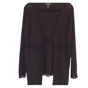 Spencer Jeremy Black cardigan sweater, size L.